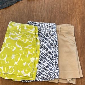 The Limited Shorts Bundle(3) Blue, Lime Green, Khaki Size 4 with 5 inch inseam